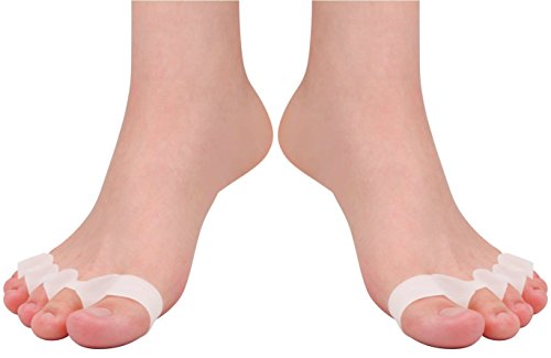 BIOGELCARE Separadores de gel para dedos de pies, 2 pares para pies izquierdo y derecho | Cojines y alisadores de dedos | 100% reciclables de suave gel bio BIOGELCARE Separadores de gel para dedos de pies, 2 pares para pies izquierdo y derecho | Cojines y alisadores de dedos | 100% reciclables de suave gel bio