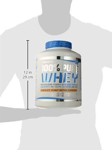 BioTech 100% Pure Whey Proteínas de Suero de Leche, Sabor Chocolate y Mantequilla de Cacahuete - 2270 gr