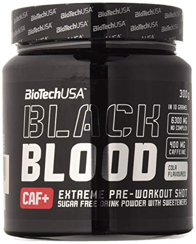 Biotech Black Blood Caf+ Óxidos Nítricos y Energéticos Arándano Azul - 300 gr