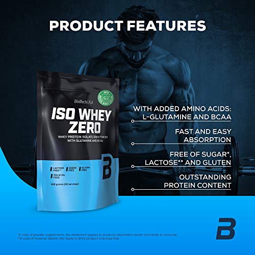 BioTech Iso Whey Zero Proteínas Sabor Chocolate - 500 gr