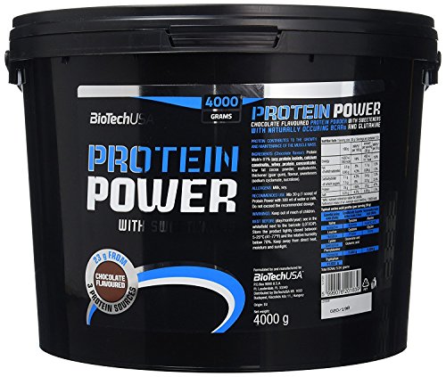 BioTech Protein power Mezcla de Proteínas, Sabor Chocolate - 4000 gr