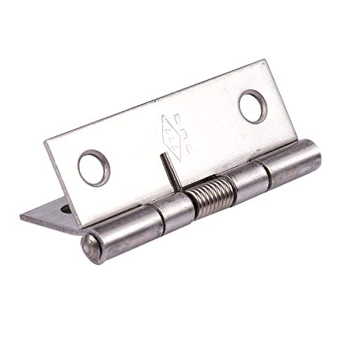 Bisagra de puerta - SODIAL(R)Bisagra de puerta de resorte de traccion de cierre automatico de acero inoxidable de longitud de 2 pulgadas