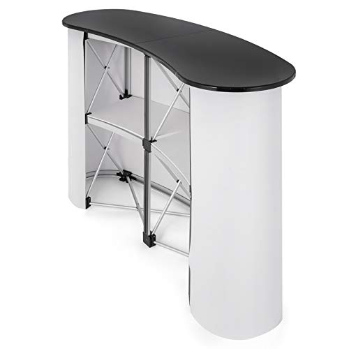 Bisujerro 130 X 40 cm Mostrador de Recepción Mesa de Mostrador Portátil Mesa de Recepcion para Exhibición de Feria Comercial Bisujerro 130 X 40 cm Mostrador de Recepción Mesa de Mostrador Portátil Mesa de Recepcion para Exhibición de Feria Comercial