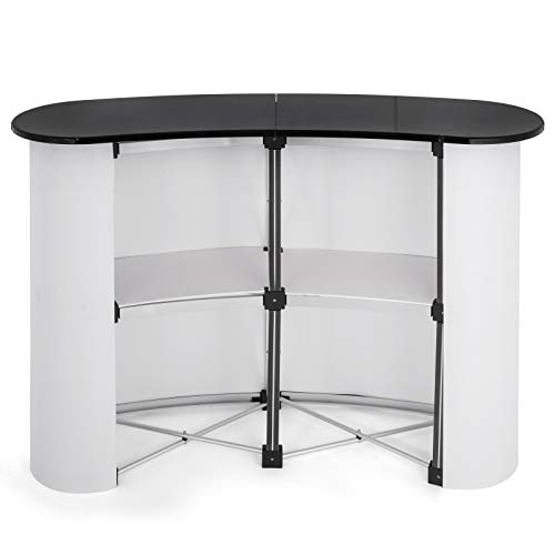 Bisujerro 130 X 40 cm Mostrador de Recepción Mesa de Mostrador Portátil Mesa de Recepcion para Exhibición de Feria Comercial Bisujerro 130 X 40 cm Mostrador de Recepción Mesa de Mostrador Portátil Mesa de Recepcion para Exhibición de Feria Comercial