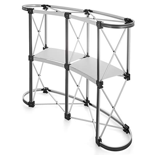 Bisujerro 130 X 40 cm Mostrador de Recepción Mesa de Mostrador Portátil Mesa de Recepcion para Exhibición de Feria Comercial Bisujerro 130 X 40 cm Mostrador de Recepción Mesa de Mostrador Portátil Mesa de Recepcion para Exhibición de Feria Comercial