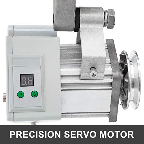 Bisujerro Motor de la Máquina de Coser 220V 400W Servo Motor de Ahorro de Energía sin Escobillas Máquina de Coser Industrial Velocidad Máxima 4500RPM Ahorro de Energía Silencioso y Sensible