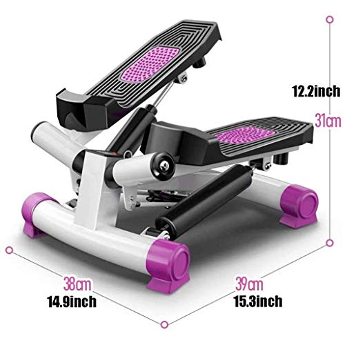 BJH Stepper de Ejercicio 2 en 1, Puede soportar 120Kg Stepper Down-Stepper, Stepper Lateral, Mini-Stepper portátil, Brazo de piernas con Pantalla multifunción, Home Stepper con Banda