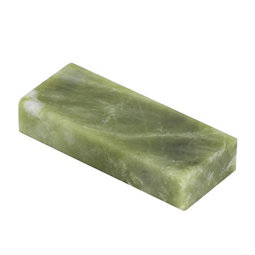 【????? ??????】 Piedra de afilar, Piedra de afilar de Cuchillos de Piedra de afilar afilador de Cuchillos de Cocina Antideslizante Herramientas de Pulido de Pulido(Green Jade 10000 Mesh)