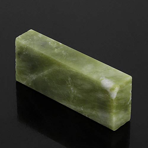 【????? ??????】 Piedra de afilar, Piedra de afilar de Cuchillos de Piedra de afilar afilador de Cuchillos de Cocina Antideslizante Herramientas de Pulido de Pulido(Green Jade 10000 Mesh)