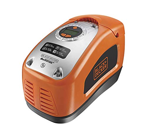 Black+Decker ASI300-QS - Compresor de aire, 160 PSI, 11 bar, Fuente de alimentación: Cable eléctrico, Rojo/Negro