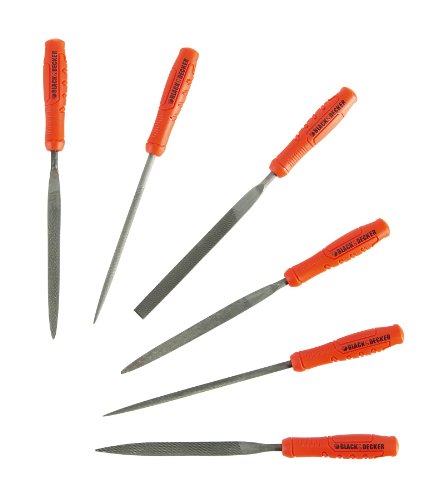 BLACK+DECKER BDHT0-22270 - Juego de 6 limas de metal BLACK+DECKER BDHT0-22270 - Juego de 6 limas de metal