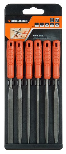 BLACK+DECKER BDHT0-22270 - Juego de 6 limas de metal BLACK+DECKER BDHT0-22270 - Juego de 6 limas de metal