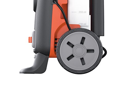 Black+Decker BXPW1600PE Hidrolimpiadora de Alta Presión (1600 W, 125 bar, 420 l/h) con Patio Cleaner y Cepillo Fijo