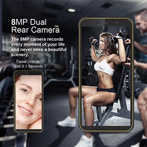 Blackview BV5500 (2020) Móvil Libre Resistente IP68 Impermeable Smartphone de 5.5" (13.9cm) Dual SIM, 2GB + 16GB, Android 8.1, Doble Cámara de 8MP+0.3MP y 5MP, 4400mAh Batería GPS - Negro Blackview BV5500 (2020) Móvil Libre Resistente IP68 Impermeable Smartphone de 5.5" (13.9cm) Dual SIM, 2GB + 16GB, Android 8.1, Doble Cámara de 8MP+0.3MP y 5MP, 4400mAh Batería GPS - Negro