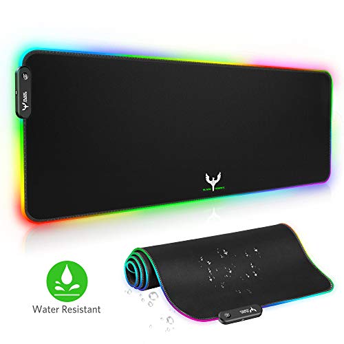 BLADE HAWKS Alfombrilla Gaming, 800 x 300 x4.0 mm Extra Grande Alfombrilla Raton RGB para Juego, Base de Goma Antideslizante y Superficie Suave Resistente al Agua para Gamers, PC y Portátil BLADE HAWKS Alfombrilla Gaming, 800 x 300 x4.0 mm Extra Grande Alfombrilla Raton RGB para Juego, Base de Goma Antideslizante y Superficie Suave Resistente al Agua para Gamers, PC y Portátil