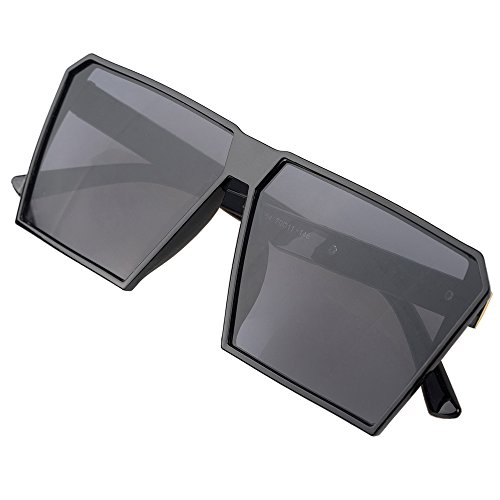 BLDEN Hombre Grande Gafas De Sol Marco Cuadrado Moda Oversized Gafas Unisexo GL1011-BLACK BLDEN Hombre Grande Gafas De Sol Marco Cuadrado Moda Oversized Gafas Unisexo GL1011-BLACK