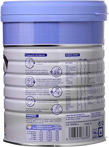 Blemil Plus Optimum 1 Leche de iniciación para lactantes, 1 unidad 800 gr. Blemil Plus Optimum 1 Leche de iniciación para lactantes, 1 unidad 800 gr.