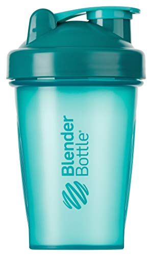 BlenderBottle Classic Botella de agua | Botella mezcladora de batidos de proteínas | con batidor Blenderball | libre de BPA | 590ml - Teal