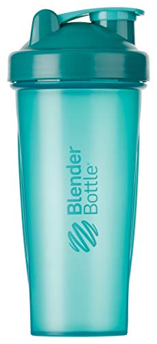 BlenderBottle Classic Botella de agua | Botella mezcladora de batidos de proteínas | con batidor Blenderball | libre de BPA | 820ml - Teal BlenderBottle Classic Botella de agua | Botella mezcladora de batidos de proteínas | con batidor Blenderball | libre de BPA | 820ml - Teal