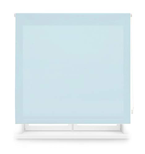 Blindecor Ara Estor Enrollable translúcido Liso, Azul (Celeste), 80 X 175 cm Blindecor Ara Estor Enrollable translúcido Liso, Azul (Celeste), 80 X 175 cm