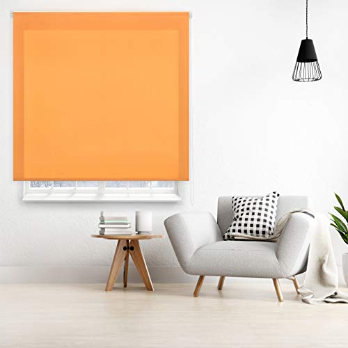 Blindecor Ara - Estor enrollable translúcido liso, Naranja, 120 x 175 cm (ancho x alto) Blindecor Ara - Estor enrollable translúcido liso, Naranja, 120 x 175 cm (ancho x alto)