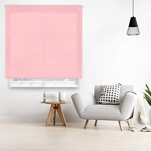 Blindecor Ara - Estor enrollable translúcido liso, Rosa, 120 x 175 cm (ancho x alto) Blindecor Ara - Estor enrollable translúcido liso, Rosa, 120 x 175 cm (ancho x alto)