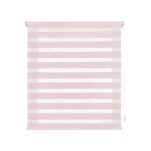 Blindecor - Indus, Sin Herramientas, Estor enrollable de doble capa, Noche y Día, Rosa, 130X180 cm (ancho x largo) Blindecor - Indus, Sin Herramientas, Estor enrollable de doble capa, Noche y Día, Rosa, 130X180 cm (ancho x largo)