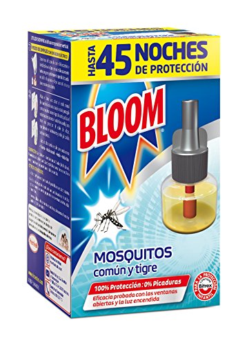 Bloom Insecticida Eléctrico Líquido, Mosquitos Común y Tigre, 18ml Bloom Insecticida Eléctrico Líquido, Mosquitos Común y Tigre, 18ml
