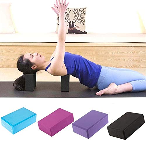 Bloque De Yoga, Bloque De Espuma Eva De Alta Densidad para Soportar Poses Más Profundas, Espuma De Pilates Espuma Ladrillo Estiramiento Gimnasio Fitness Ejercicio Soporte