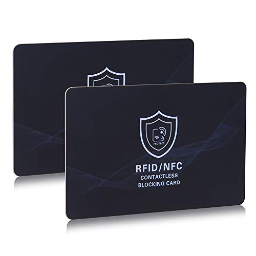 Bloqueador RFID Tarjeta RFID NFC Protector de Tarjetas de Crédito sin Contacto Card Shield Proteccion RFID para Tarjetas de Crédito y Pasaporte
