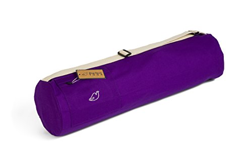 Blue Dove - Bolsa para Esterilla de Yoga (algodón orgánico), Color Morado Blue Dove - Bolsa para Esterilla de Yoga (algodón orgánico), Color Morado