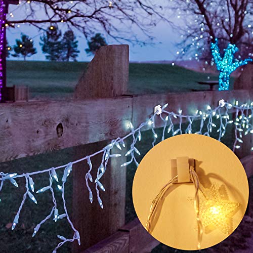 Blulu 100 Piezas Mini Clips de Cable de Exterior con Cinta Adhesiva Clips Decorativos de Luces Ganchos Autoadhesivos Soporte de Alambre para Navidad y Luz de Hada (Mediano, Blanco) Blulu 100 Piezas Mini Clips de Cable de Exterior con Cinta Adhesiva Clips Decorativos de Luces Ganchos Autoadhesivos Soporte de Alambre para Navidad y Luz de Hada (Mediano, Blanco)