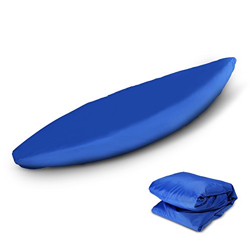 Blusea Funda de Lancha Motora Impermeable Cubierta de Kayak Universal Profesional Barco de Canoa Resistente al Agua Resistente al Polvo Cubierta de Almacenamiento de Polvo Escudo