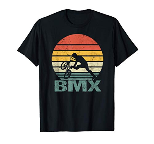 BMX Rider Vintage Retro Hobby Ocio Deporte Bicicleta Skater Camiseta