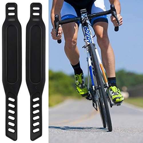 Boao 6 Paquetes Correas de Goma del Pedal Correas de Pedal de Bicicleta Estática Correas del Pedal para Ejercicio de Girar Bicicleta Ciclo Inicio o Gimnasio