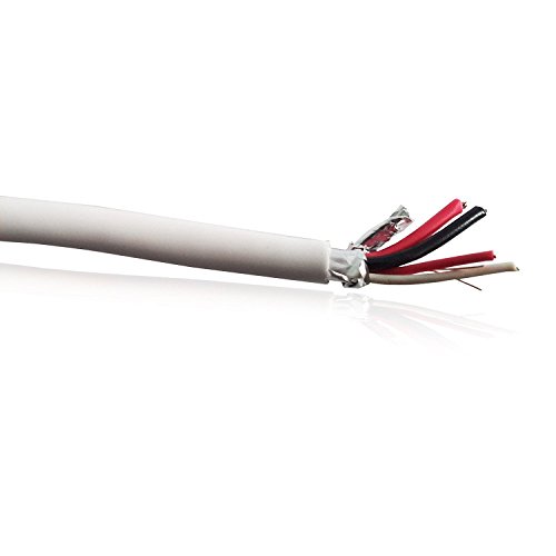 Bobina de 100 metros de cable para alarma antirrobo apantallada 2 x 0,22 + 2 x 0,50 bobina