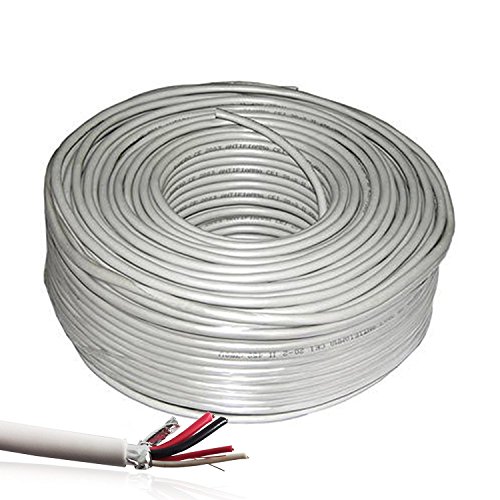 Bobina de 100 metros de cable para alarma antirrobo apantallada 2 x 0,22 + 2 x 0,50 bobina