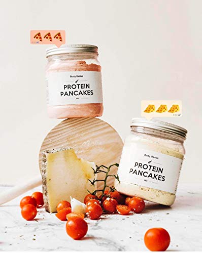 Body Genius Smarter Nutrition Protein Pancakes Tortitas Proteicas Saladas, Fáciles de Hacer con Proteína Whey Isolate, Harina de Avena, Pizza - 400 g Body Genius Smarter Nutrition Protein Pancakes Tortitas Proteicas Saladas, Fáciles de Hacer con Proteína Whey Isolate, Harina de Avena, Pizza - 400 g