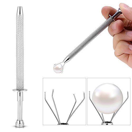 Body Piercing Kit, Coger la perla Agarrador de bolas de bolas con el accesorio del tatuaje de 4 garras, tenedor de la perla de la perla del acero inoxidable