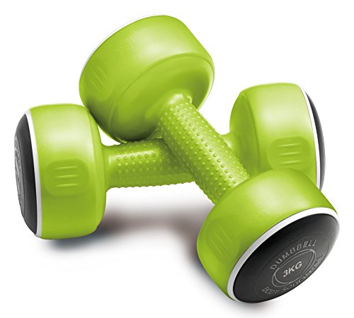 Body Sculpture Smart Dumbbell Tower (19KG) Torre de Mancuernas, Gris/Rosa/Verde