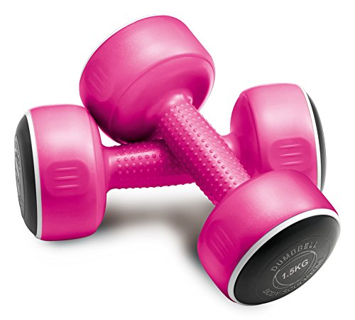 Body Sculpture Smart Dumbbell Tower (19KG) Torre de Mancuernas, Gris/Rosa/Verde