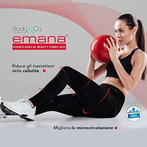 Body&Co Legging Deportivo Push-Up Emana Anti-cansancio Anti-Celulitis reafirmante Tejido Moldeador estimula la microcirculacion Body&Co Legging Deportivo Push-Up Emana Anti-cansancio Anti-Celulitis reafirmante Tejido Moldeador estimula la microcirculacion