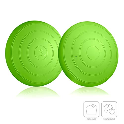 BODYMATE Cojín de Equilibrio Comfort con bombín, diámetro 33 cm | Cojín propioceptivo, cojín inestable, cojín de Asiento | Entrenamiento de Tronco, Espalda, Fitness, rehabilitación, coordinación BODYMATE Cojín de Equilibrio Comfort con bombín, diámetro 33 cm | Cojín propioceptivo, cojín inestable, cojín de Asiento | Entrenamiento de Tronco, Espalda, Fitness, rehabilitación, coordinación