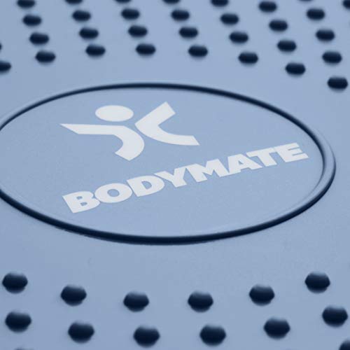 BODYMATE Cojín de Equilibrio con bombín, diámetro 34 cm | Cojín propioceptivo, cojín inestable, cojín Hinchable | Entrenamiento de Tronco, Espalda, Fitness, rehabilitación, coordinación