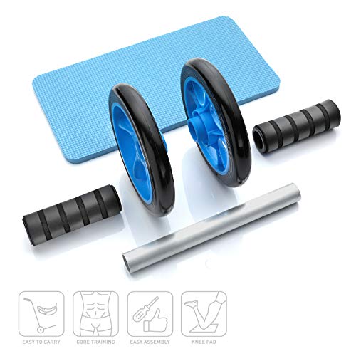BODYMATE Rueda Abdominal Classic I Rodillo Abdominal con Alfombrilla I AB Roller con agarraderas cómodas I AB Wheel BODYMATE Rueda Abdominal Classic I Rodillo Abdominal con Alfombrilla I AB Roller con agarraderas cómodas I AB Wheel