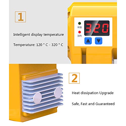 BOFEISI Soldador De La Pipa De Agua, Máquina Plástica De La Fusión De La Soldadura De La Pipa 1000W Digitaces De La Lectura 20-63M para PPR, El PE, PP, Tubo 220V del PVC