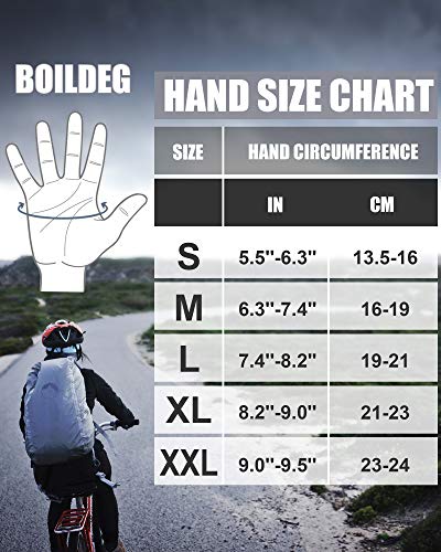 boildeg Guantes de Ciclismo Deportivos Gimnasio Guantes Unisex Guantes Gimnasio, Guantes MTB, Crossfit, Guantes con Dedos Descubiertos de Licra (Gris, M)