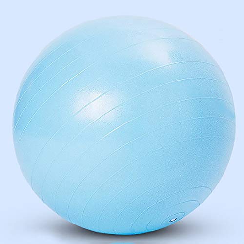 Bola gimnástica 65 cm, Bola de Yoga Anti-ráfaga, Bola de Fitness Antideslizante, Bola de Gimnasio para Pilates, Hacer Ejercicio en casa o en el Gimnasio,Azul