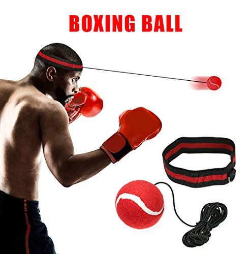 Bola reflectante para boxeo, bolas de combate reflectantes para adultos niños