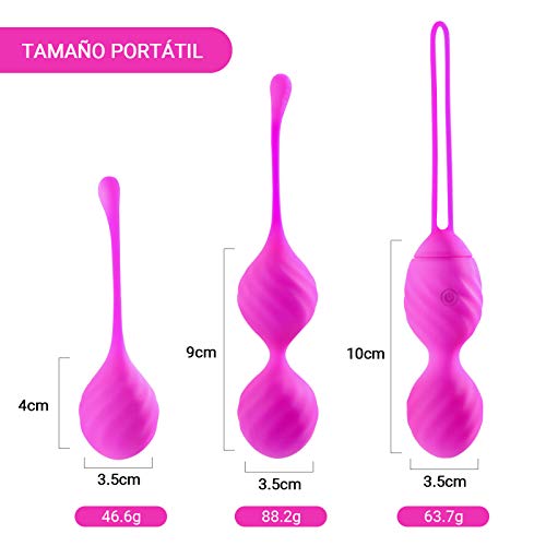 Bolas Chinas Suelo Pelvico de la Salud Masajeador Kegel Ejercitador Kegel Bolas para Mujer, Entrenamiento para Fortalecer y Recuperar el Control Bolas Chinas Suelo Pelvico de la Salud Masajeador Kegel Ejercitador Kegel Bolas para Mujer, Entrenamiento para Fortalecer y Recuperar el Control